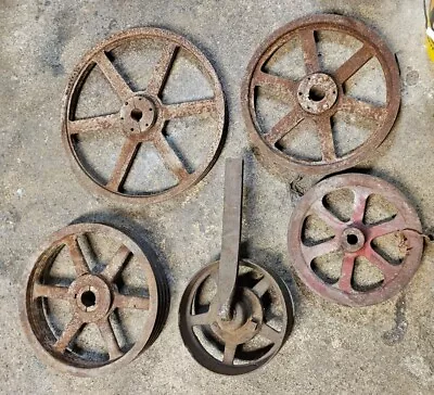 Various Vintage Steampunk Pulley Cast Iron Industrial Gear Pulleys/Flywheels • $35