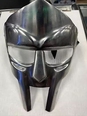 Medieval MF DOOM Mask Mad-villain Mild Steel Face Armour Leather Straps $ • $54.95