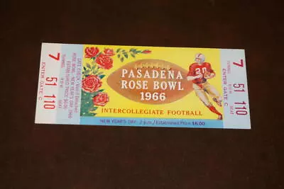 1966 Rose Bowl Full Ticket  Ucla Vs Michigan State Nr Mint • $69.99