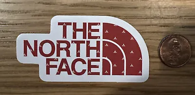 THE North FACE Outdoor CAMP Ski LOGO Sticker DECAL Original OG! Red WHITE • $3.99