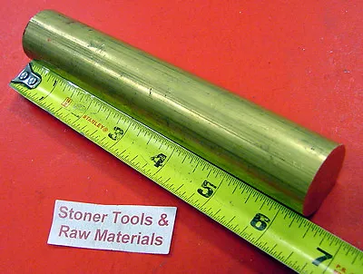 1-1/8  360 BRASS SOLID ROUND ROD 6-3/8  Long New Lathe Bar Stock H02 1.125  • $28.99