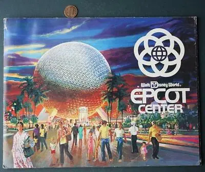 1982 Orlando Florida Walt Disney World Epcot Center FIRST YEAR Program SCARCE--- • $31.99