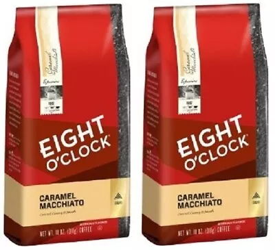 Eight O'clock Caramel Macchiato Ground Coffee 2 Bag Pack • $27.95