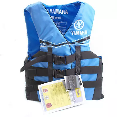 Yamaha New OEM Women's Medium Blue Nylon Value Life Jacket MAW-21V3B-BL-MD • $91.03