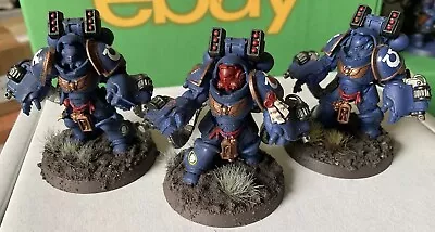 Warhammer 40K Space Marines Ultramarines - 3x Aggressors (R38) Exc • £35.99