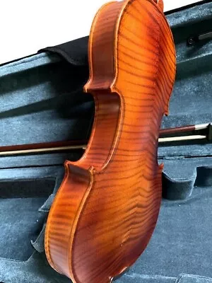 New Acoustic 4/4 Full Size Vnt Maple Flamed Solid Concert Violin/fiddle-german • $123.49