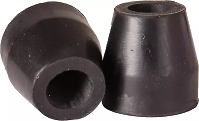 Walker And Cane Tips With Metal Inserts ¾ Inch Black 2 Count (Pack Of 1) • $7.37