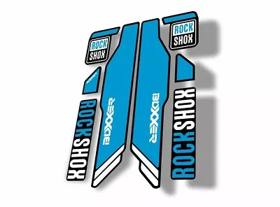 Rock Shox BOXXER 2015 Mountain Bike Cycling Decal Kit Sticker Adhesive Blue • $19.99