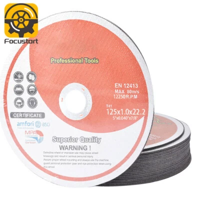 $21.96 • Buy 25 Pcs 125x1x22mm Metal & Stainless Steel Cutting Discs Cut-off Wheel