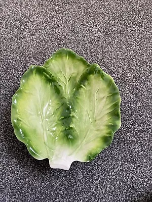 Vintage Italian Ceramic Cabbage Leaf Bowl. • £15