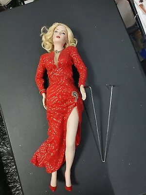 Franklin Mint Marilyn Monroe Gentlemen Prefer Blondes 16  DOLL. As Is. No Reserv • $0.01