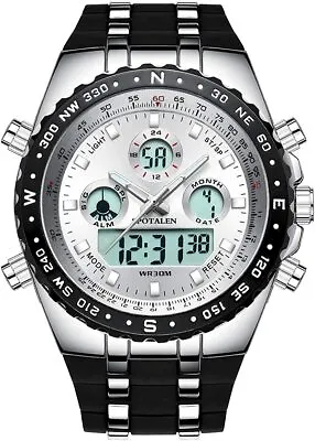 £36.99 • Buy SPOTALEN Men's Waterproof Large Face Watch, Analog And Digital Dual Time Display