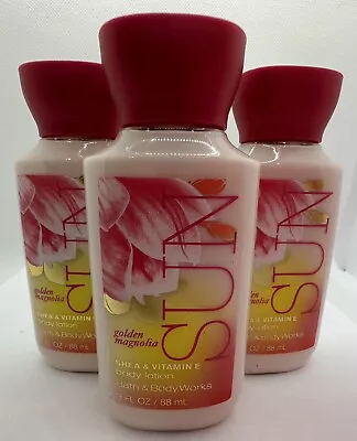 Bath & Body Works Golden Magnolia Sun Body Lotion Travel Size 3 Fl Oz X3 • $20.40