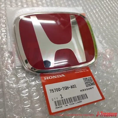 HONDA CIVIC Type R FK8 2017-2019 Genuine Front Red Emblem 75700-TGH-A01 OEM • $96.53