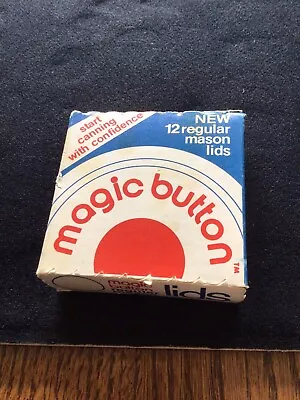 Vintage Magic Button Regular Mason Jar Lids. Never Opened • $4