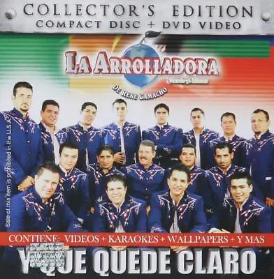 La Arrolladora Banda El Limon De Rene Camacho Y Que Quede Claro CD+DVD NEW  • $14.99