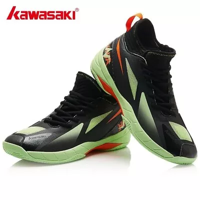 Kawasaki Badminton Shoes For Men Women Breathable High Elastic Non-slip Sports S • £116.03