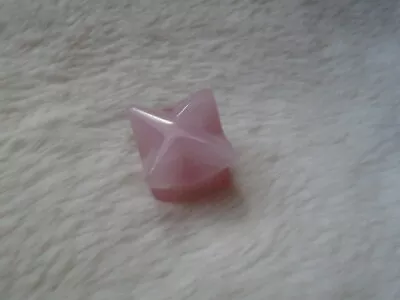  Rose Quartz  20 Mm Merkaba From Brazil (2) • £10.50