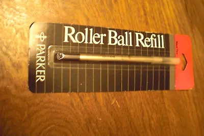Vintage Parker Pen Roller Ball Refill Black Fine USA  #30215 • $5.99