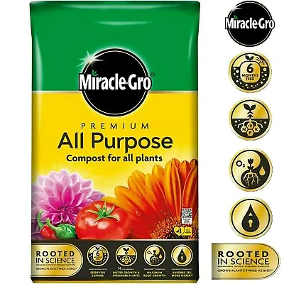 Miracle Gro All Purpose Enriched Compost  Garden Planting Growing Soil 40 Litre • £11.99