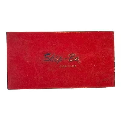 Vintage 1967 Skip-Bo Card Game In Red Velvet Box W/Instructions SEE • $44.95