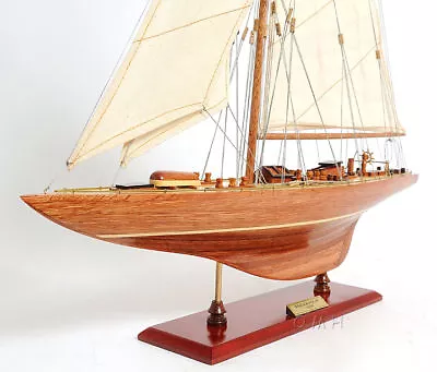$177.64 • Buy Endeavour America's Cup J Class Yacht Wood Model 24  Boat Sailboat New