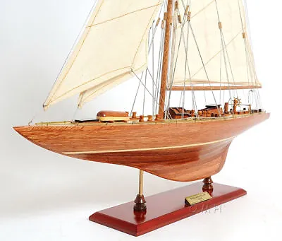 Endeavour America's Cup J Class Yacht Wood Model 24  Boat Sailboat New • $185.06