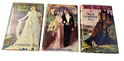 Grace Livingston Hill Hardback Books Lot Of 3 Romance Novel Fiction Vintage • $19.99