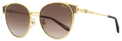£163.19 • Buy Chopard Imperiale Sunglasses SCHC21S 0300 Gold/Black 56mm C21