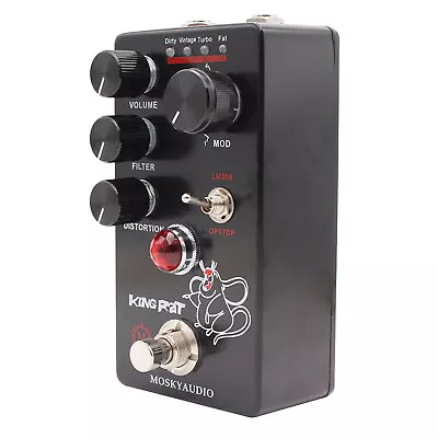 MOSKY KING RAT Guitar Fuzz Distortion Effect Pedal VOLUME FILTER DISTORTION Mode • $73.14