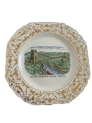 £19 • Buy Vintage Britannia Designs Pottery Decorative Plate Of Bristol Suspension Bridge