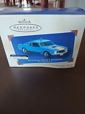 Hallmark 1970 Ford Mach I Mustang  Cars Series  2002 Christmas Ornament FREE S/H • $14.95