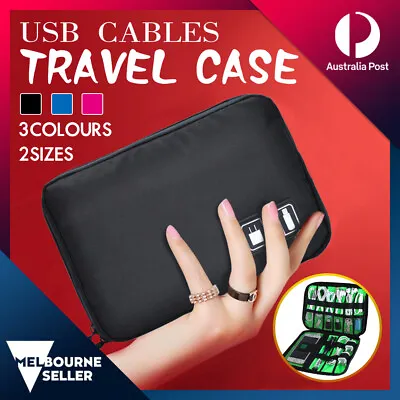 $5.45 • Buy Electronic Accessories Cable Organizer Bag Travel USB Charger Storage Case Pouch
