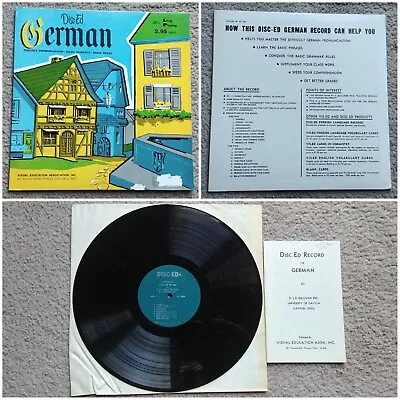 G.J.E. Sullivan Ph.D - Disc-Ed German Language Education LP Vinyl Record 12  • $6.50