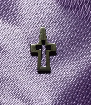 Vintage Pewter Cross Pendant Marked. 1.10  X .65  • $7.88