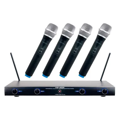 VocoPro VHF-4000-2 Professional Quad VHF Wireless Microphone System • $189.99