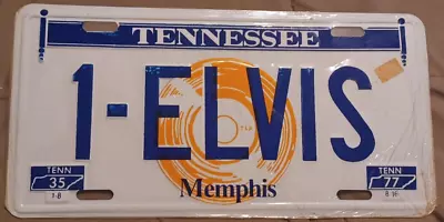 Vintage Elvis-1 Graceland Tennessee Decorative License Plate New In Plastic • $16.99