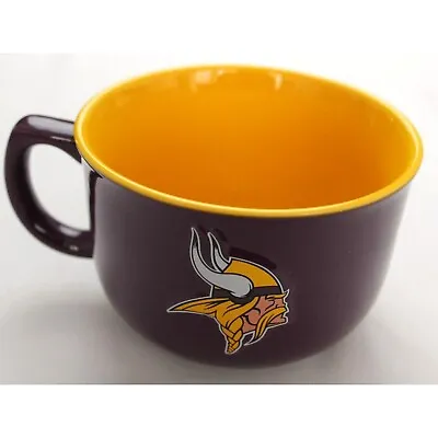 NFL MINNESOTA VIKINGS 32oz COFFEE MUG BOW CUP [NEW] • $25