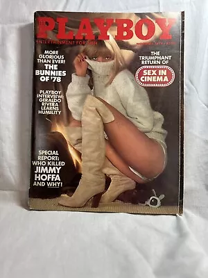 Playboy Magazine November 1978 Playmate Monique St. Pierre Jimmy Hoffa Geraldo • $7.94