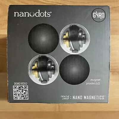 Nanodots Gyro Duo Magnetic Constructor + 2 Magnet Proxies & Wooden Base New • $32.86