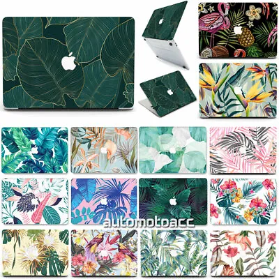 Tropical Leaves Flowers Matte Case For Macbook Air 11 12 Pro 13 15 16 14 Inch M1 • £22.79