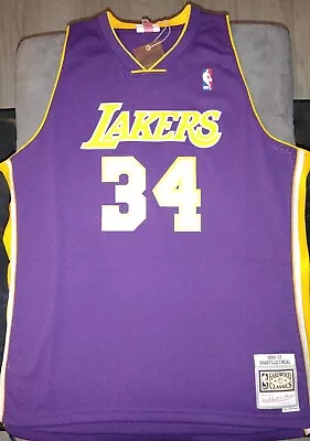 Shaquille O'Neal LA Lakers Mitchell And Ness 99/00 Champion Year Jersey Size 2XL • $69.98
