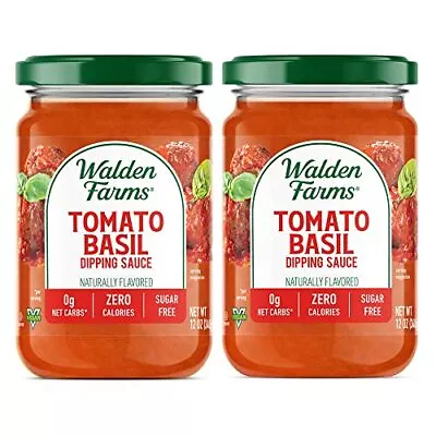 Walden Farms Tomato Basil Marinara Sauce 2 Pack Fresh Herbs And Spices For Br... • £20.72