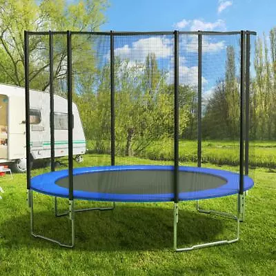 Outdoor Trampoline Pad Cover Safety Net Replacement Round Spare 8FT 10FT 12FT AU • $45.99