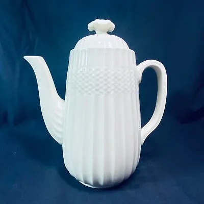 VINTAGE SPODE Coffee Pot Chelsea Wicker White Rare # C1890 R After Dinner Coffee • $99