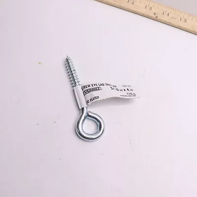 Everbilt Lag Thread Screw Eye Bolt Zinc Plated 5/16  X 4  120199 • $1.18