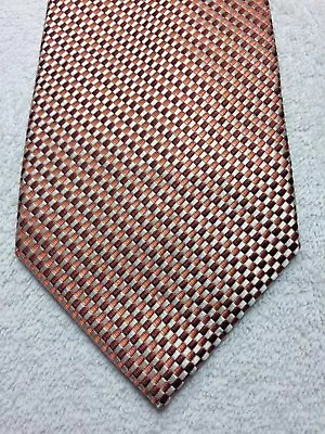 Van Heusen Mens Tie Brown Orange White 3.75 X 58 Nwot • $14.77