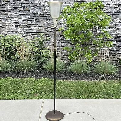 Vintage Art Deco Machine Age Torchiere Lamp Aluminum Bronze ISO Russel Wright • $499