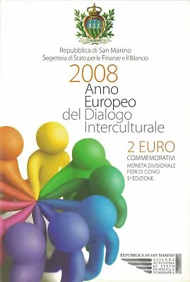 San Marino 2 Euro 2008 Intercultural Dialogue • $119