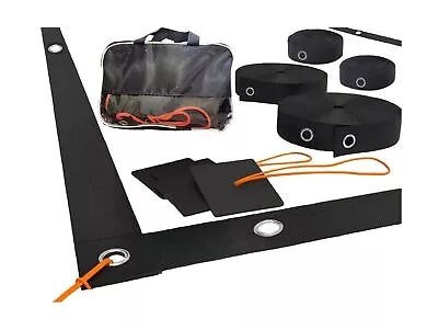 IQSTRP Heavy Duty Beach Volleyball Lines For Sand - Portable 2 Inch Webbing S... • $58.88